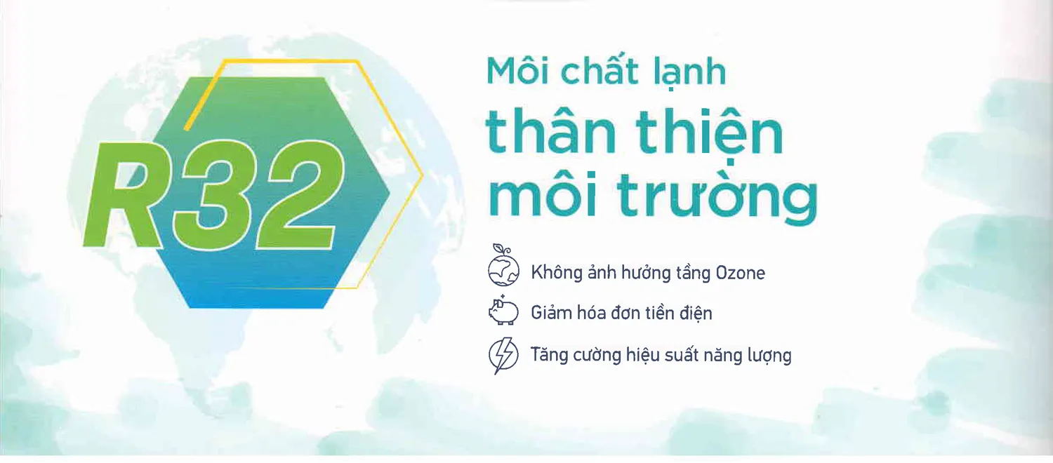 Sử dụng gas R32 thân thiện với môi trường